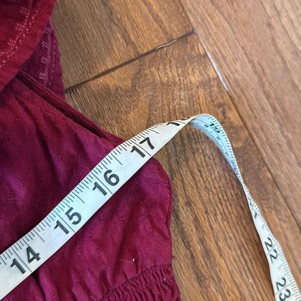 Universal Thread pink smocked ruffled midi dress size M - Picture 11 of 12